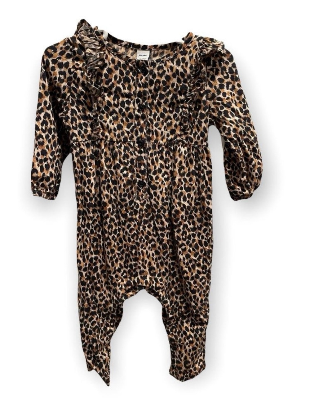 Old Navy Baby Girl Leopard Print One Piece - Brown
